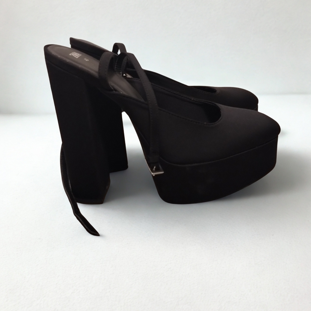 Zara Slingback Platform Heels Women's Size 40